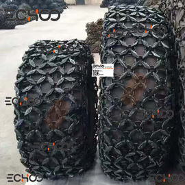 10-24 cadena de la protección del cargador de la cadena de la protección del neumático de goma/del neumático del cargador de la rueda mini